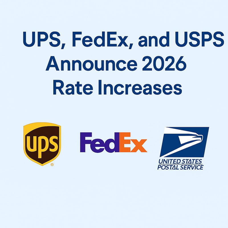Ups Fedex And Uspsannounce 2026rate Increases